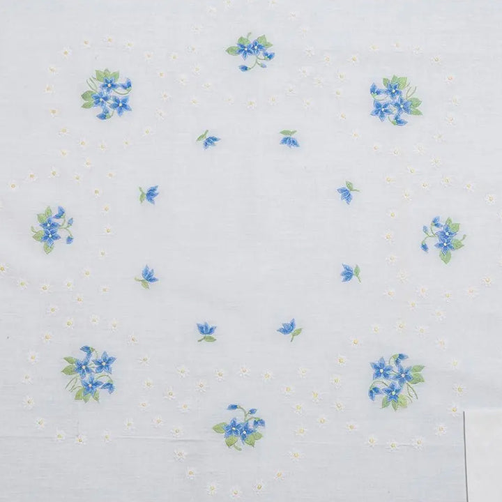 Zenoni & ColombiTovaglia Da The + 4 Tovaglioli Ricamati 100% Cotone Variante Enrica