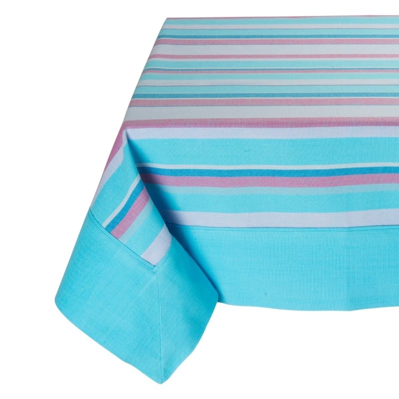 Zenoni & ColombiTovaglia in cotone tinto in filo Provencal Azzurro