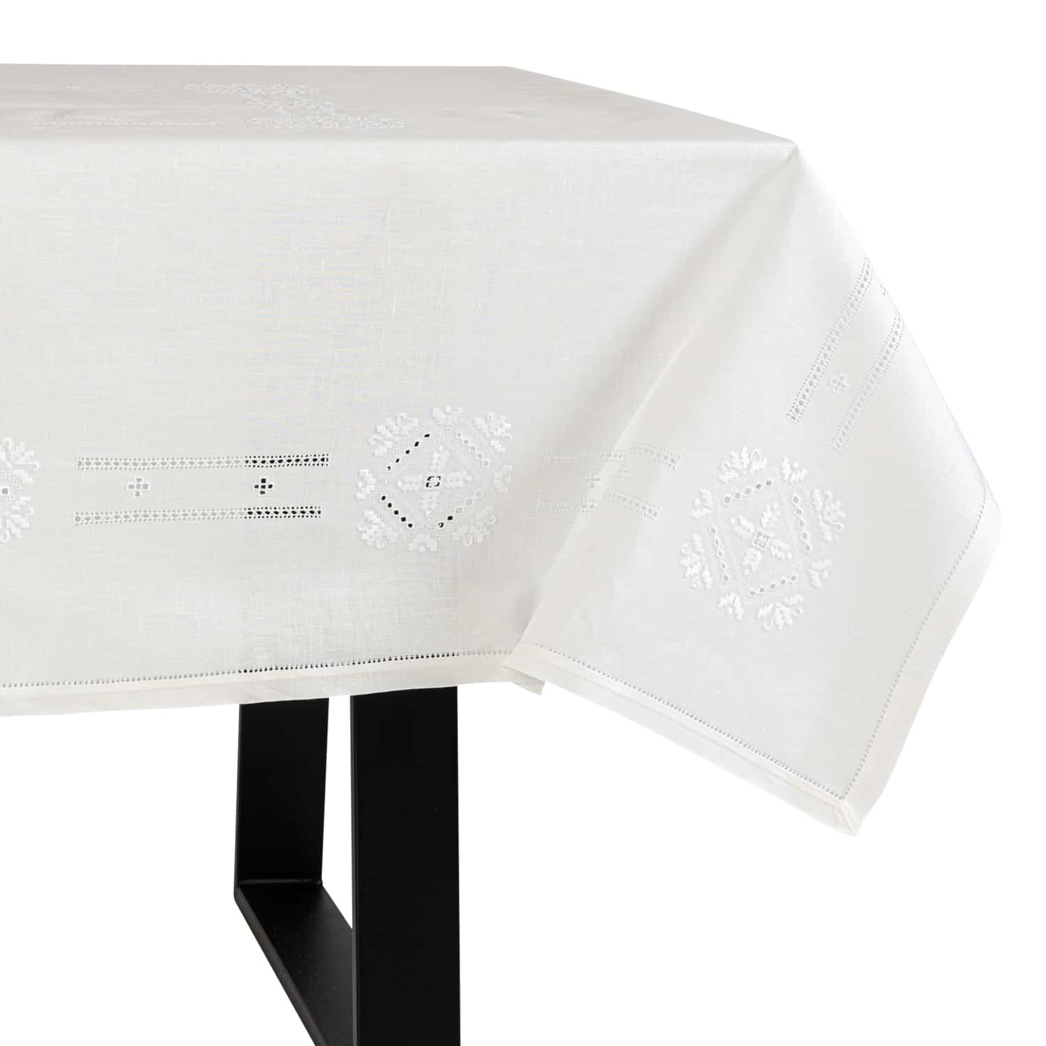 Zenoni & ColombiTovaglia Ricamata Punto Antico Toscano