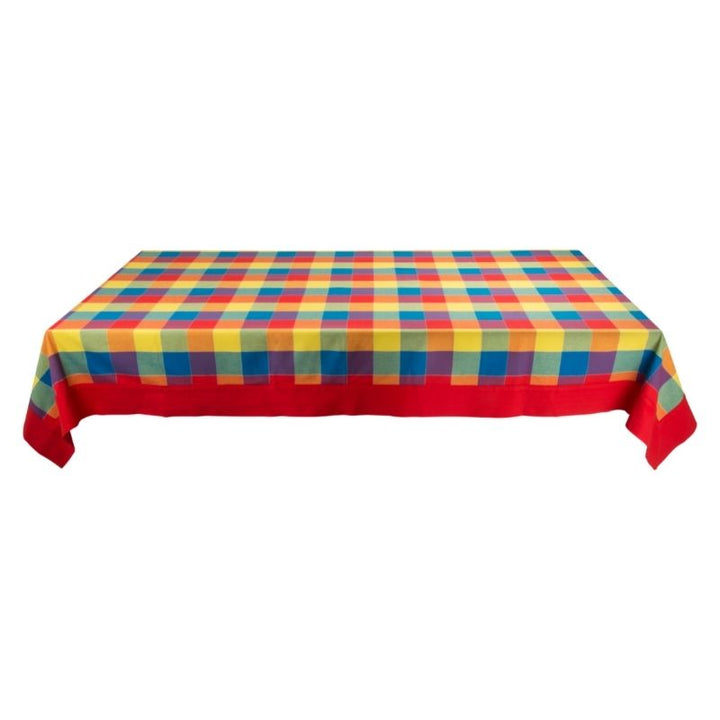 Zenoni & ColombiTovaglia Tinta In Filo 100% Cotone Canterbury Rosso