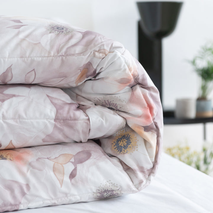 Zenoni & ColombiTrapunta Invernale Double Face In Raso 100% Piuma D'Oca - Gien Beige