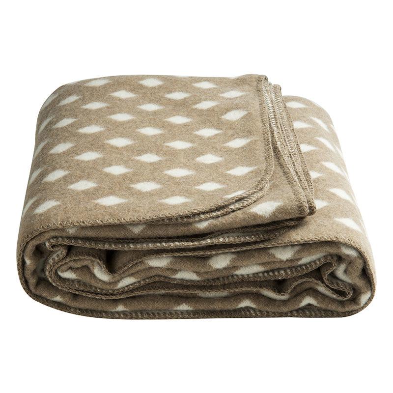 Zenoni & ColombiCoperta in misto Lana Reims Beige