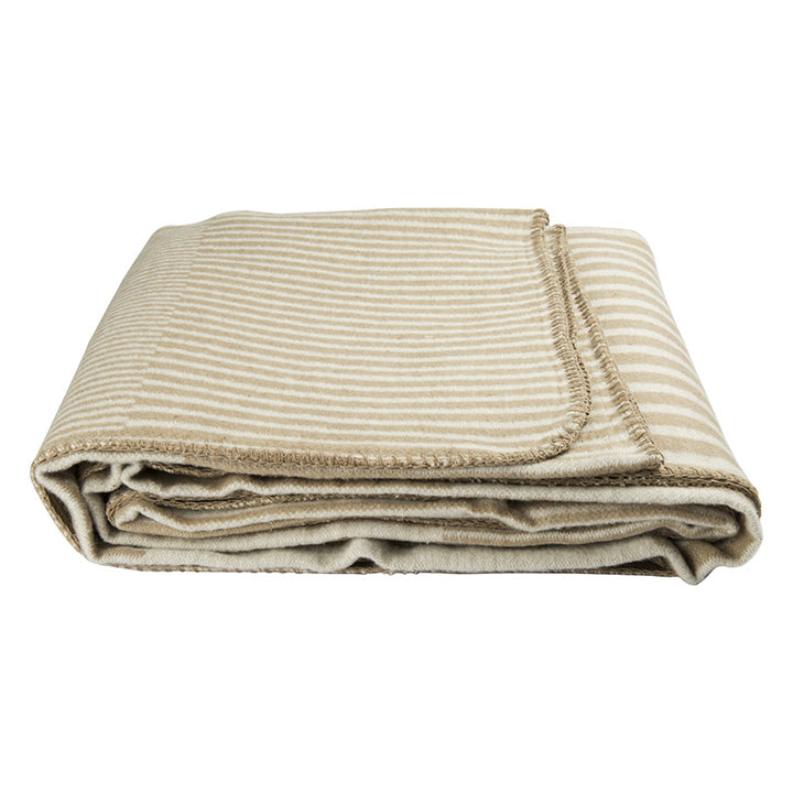 Zenoni & ColombiPlaid Lignes In Misto Cotone Beige
