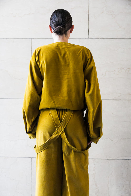 Zerobarracento Elasticated Waist Wide Pants With Braces