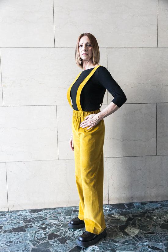 Zerobarracento Elasticated Waist Wide Pants With Braces