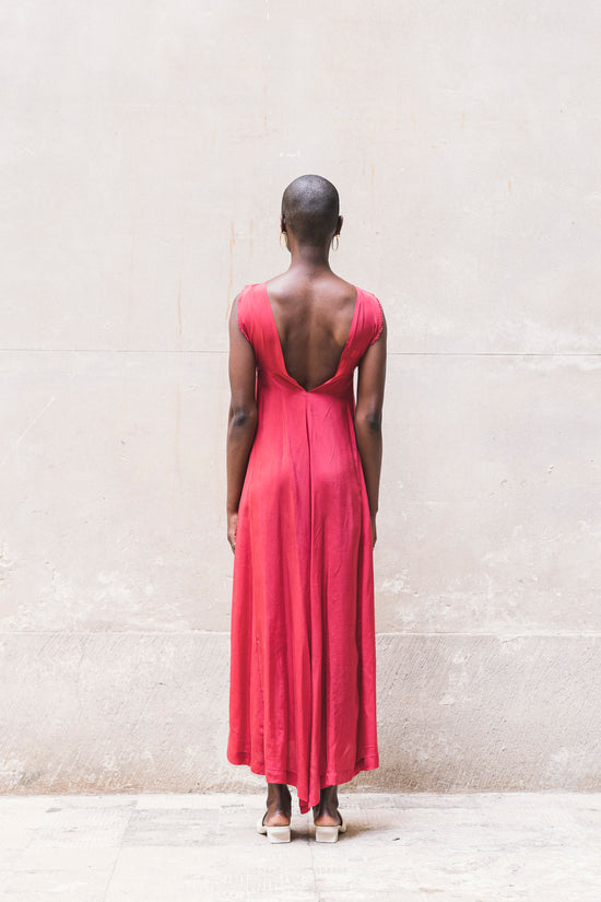 Zerobarracento HOUMI DRESS 100% BEMBERG Cyclamen/Powder Pink