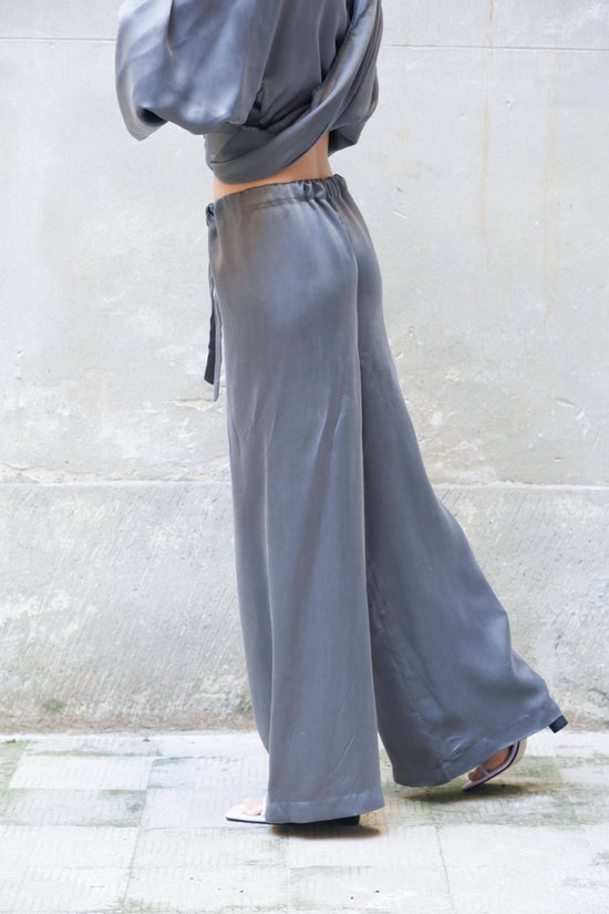 Zerobarracento Low Waist Long Wide Pants 100% Bemberg