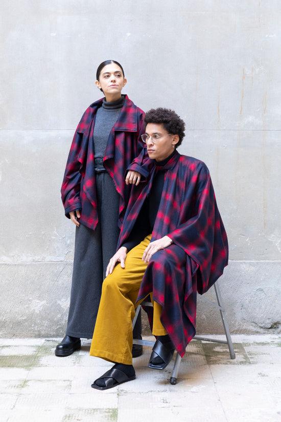 Zerobarracento Soft Short Recycled Wool Trench Coat