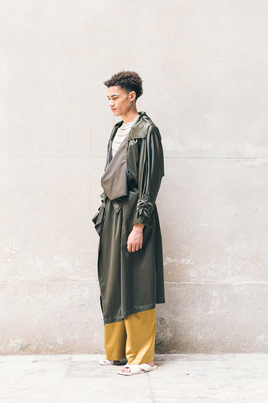 Zerobarracento ANDREA Newlife Trench - Olive/Black