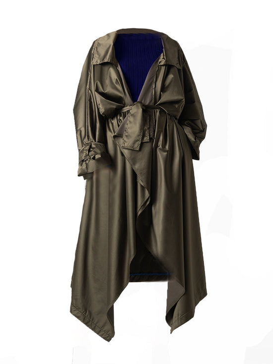 Zerobarracento ANDREA Newlife Trench - Olive/Black