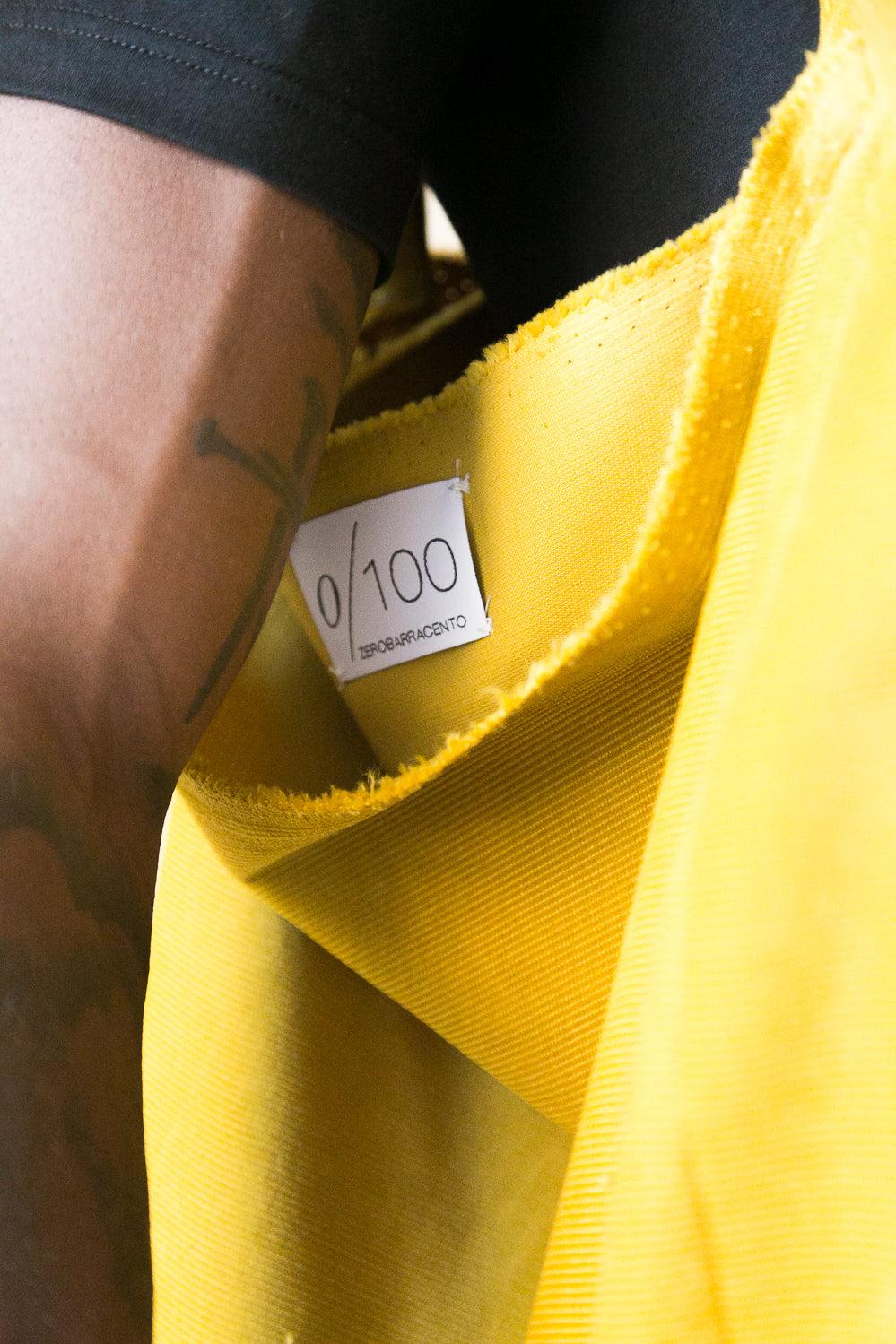 Zerobarracento Comfy mustard velour shopper