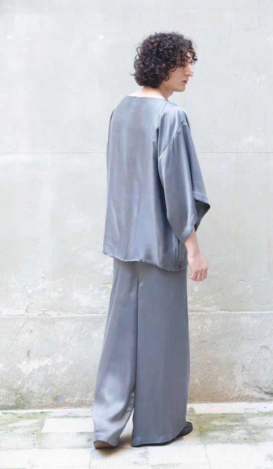 Zerobarracento Half-Sleeve Bemberg Blouse