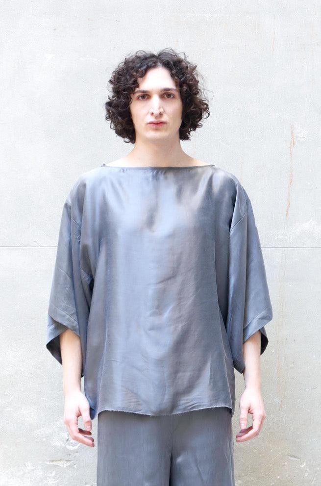 Zerobarracento Half-Sleeve Bemberg Blouse