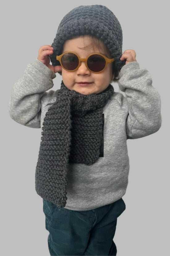 Zerobarracento Hand-knitted Wool Scarf For Baby