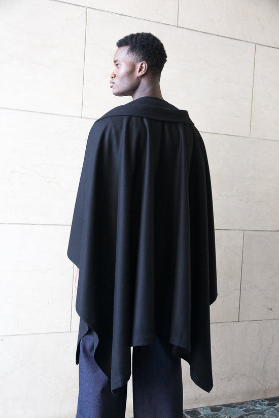 Zerobarracento Midi Recycled Wool Cape