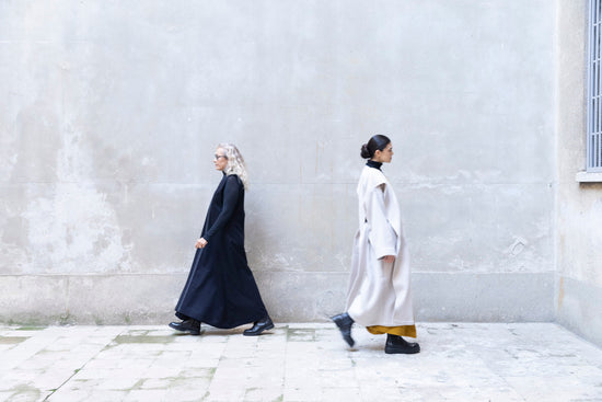 Zerobarracento Recycled Wool Long Overcoat