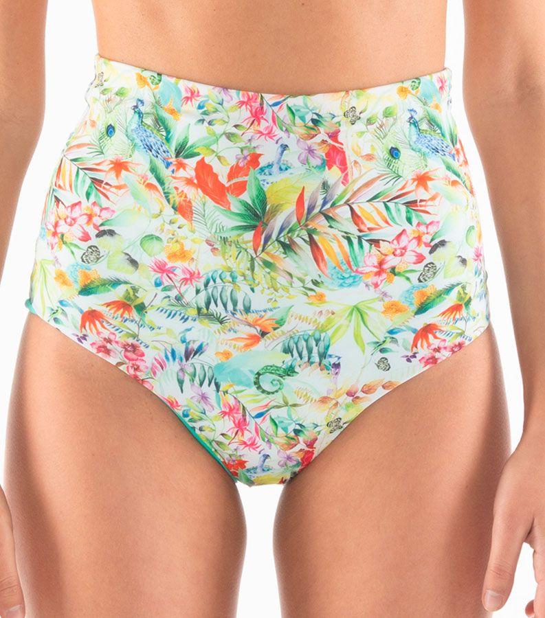 Zeybra SLIP VITA ALTA DONNA REVERSIBILE BOTANIC BIANCO