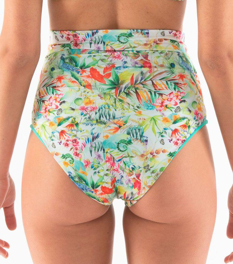 Zeybra SLIP VITA ALTA DONNA REVERSIBILE BOTANIC BIANCO