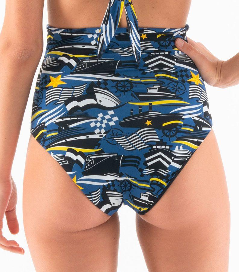 Zeybra SLIP VITA ALTA DONNA REVERSIBILE NAUTICO BLU