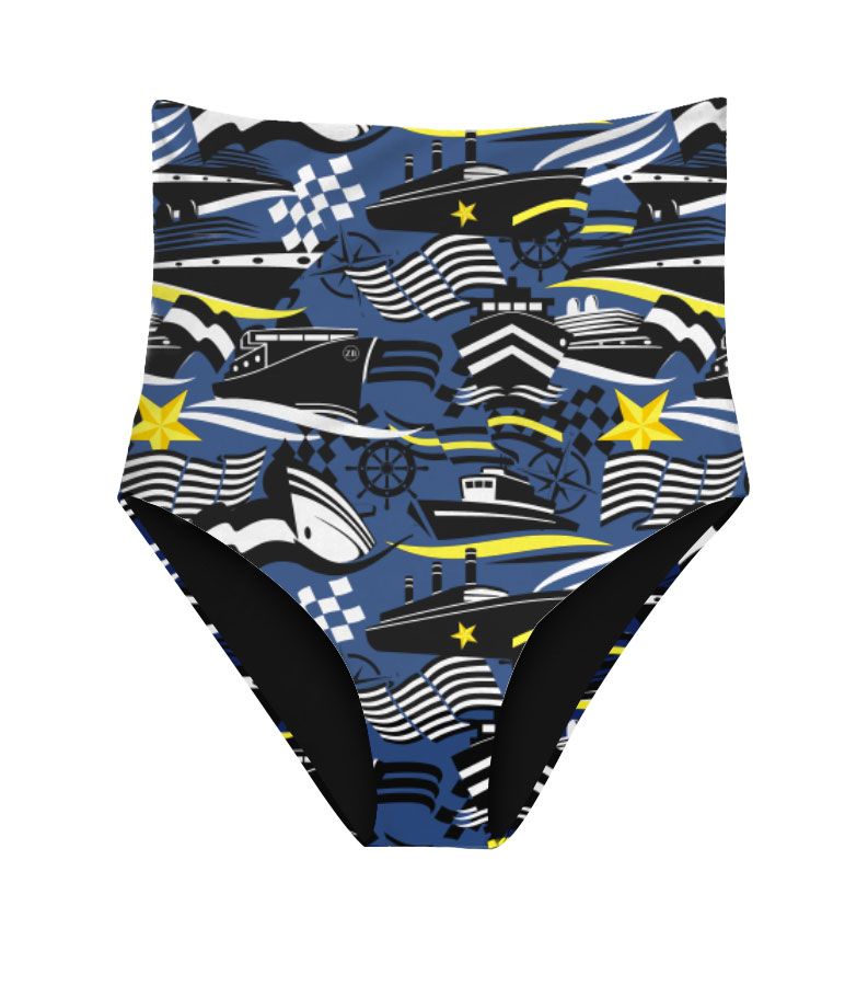 Zeybra SLIP VITA ALTA DONNA REVERSIBILE NAUTICO BLU