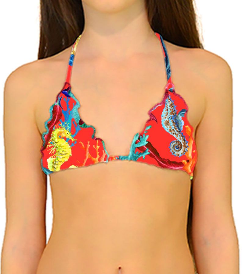 Zeybra TRIANGOLO BAMBINA REVERSIBILE CORALLI ORANGE