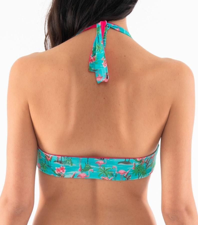 Zeybra TRIANGOLO DONNA VELA REVERSIBILE FENICOTTERI ACQUA