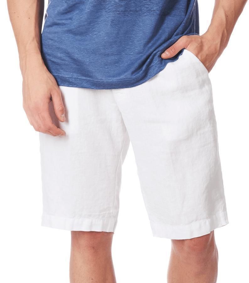 Zeybra BERMUDA UOMO LINO BIANCO
