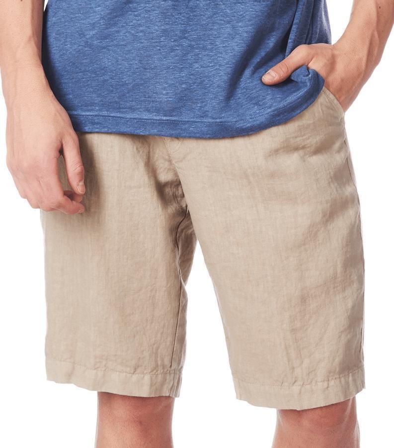 Zeybra BERMUDA UOMO LINO SABBIA