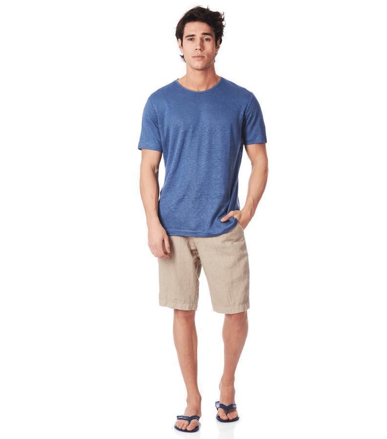 Zeybra BERMUDA UOMO LINO SABBIA