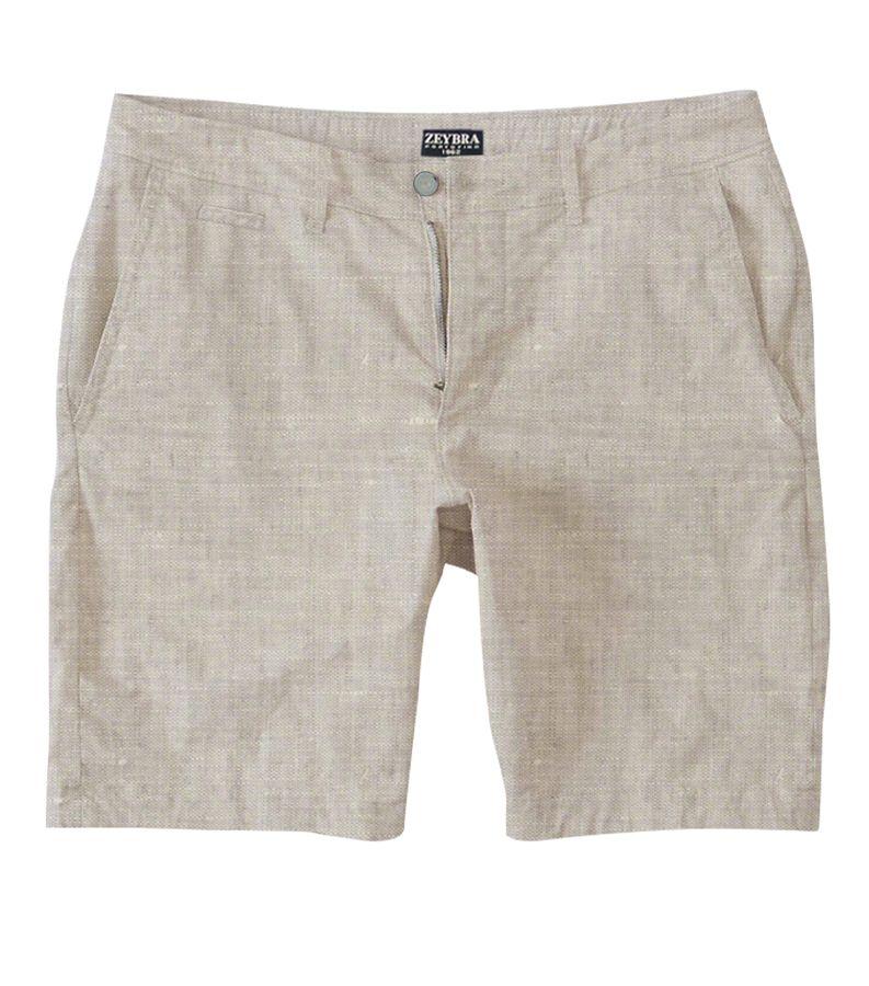Zeybra BERMUDA UOMO LINO SABBIA