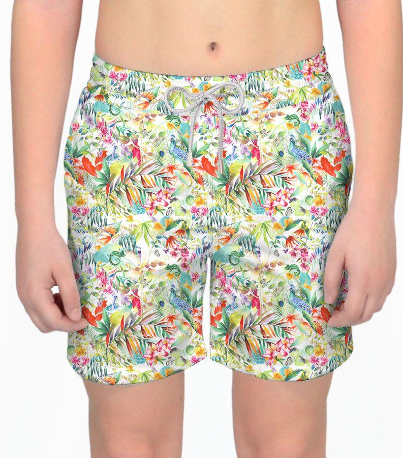 Zeybra COSTUME BAMBINO BOTANIC BIANCO