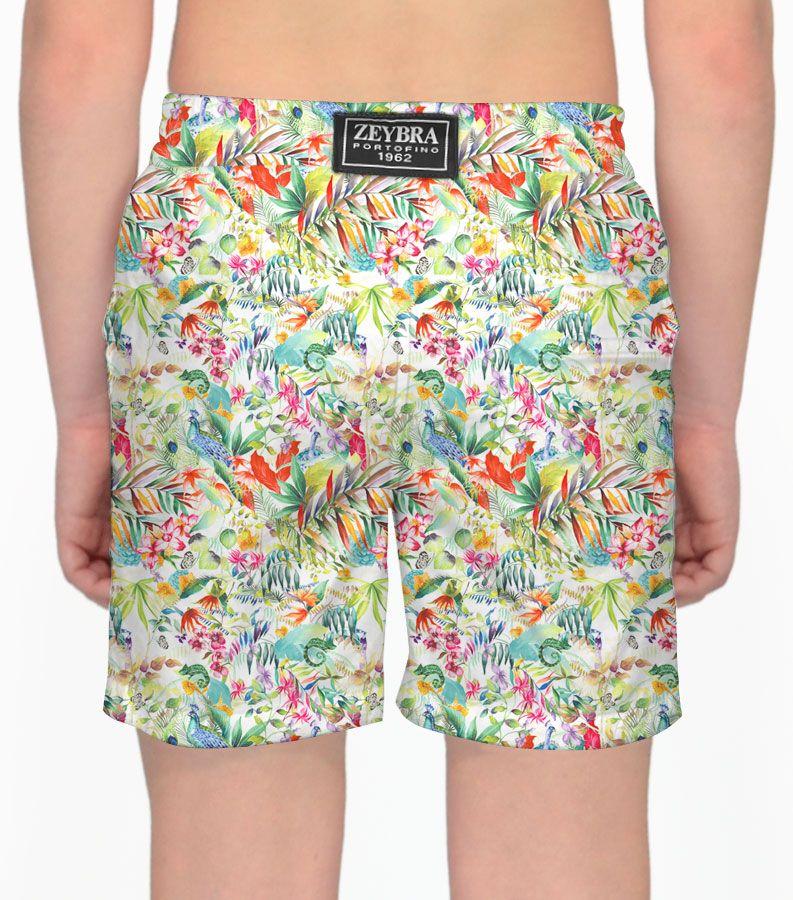 Zeybra COSTUME BAMBINO BOTANIC BIANCO