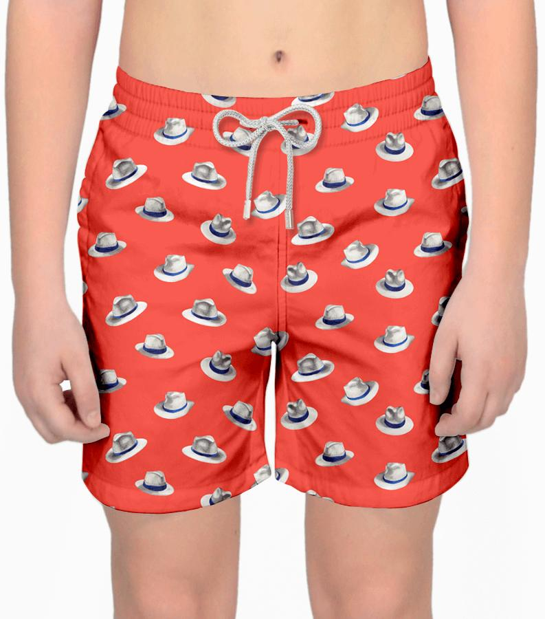 Zeybra COSTUME BAMBINO CAPPELLI CORALLO FLUO