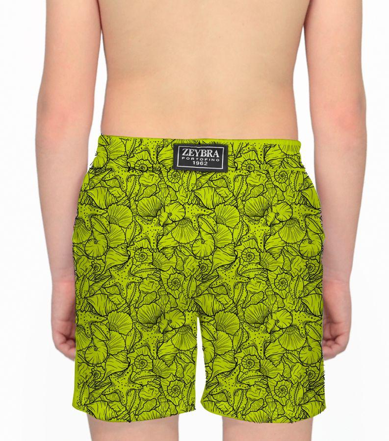 Zeybra COSTUME BAMBINO FLUO PRINT GIALLO FLUO