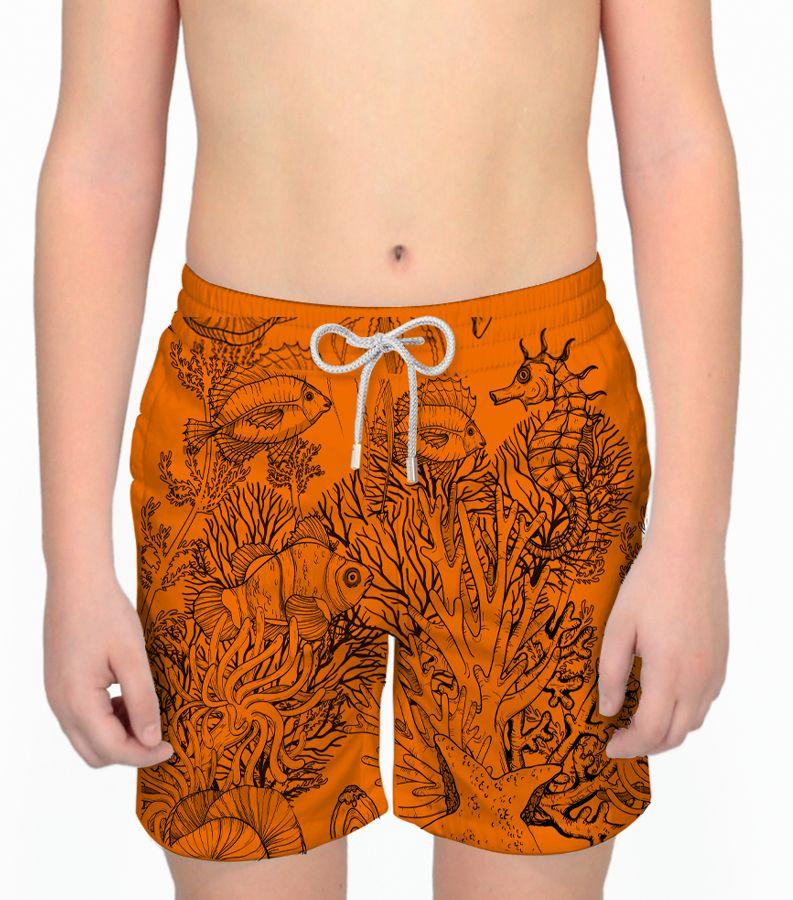 Zeybra COSTUME BAMBINO FLUO PRINT ORANGE FLUO