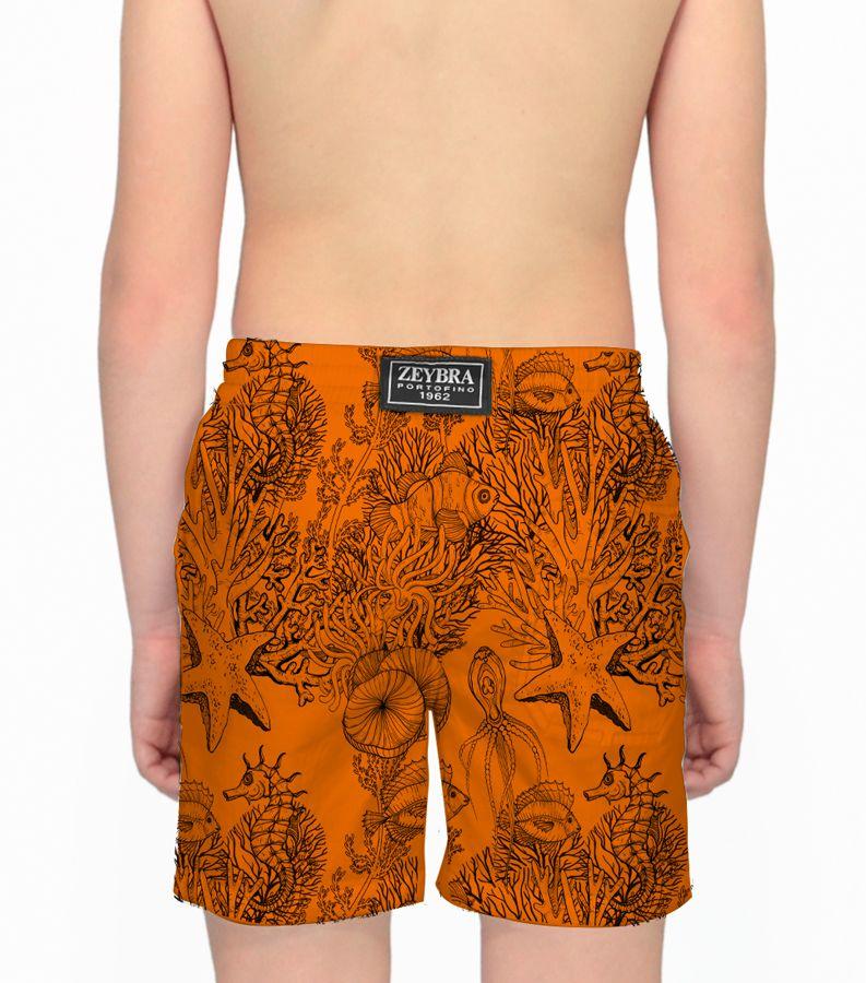 Zeybra COSTUME BAMBINO FLUO PRINT ORANGE FLUO