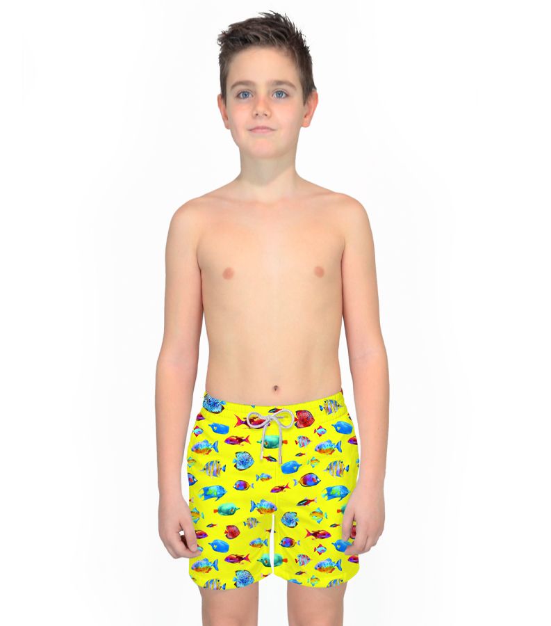 Zeybra COSTUME BAMBINO PESCI GIALLO FLUO