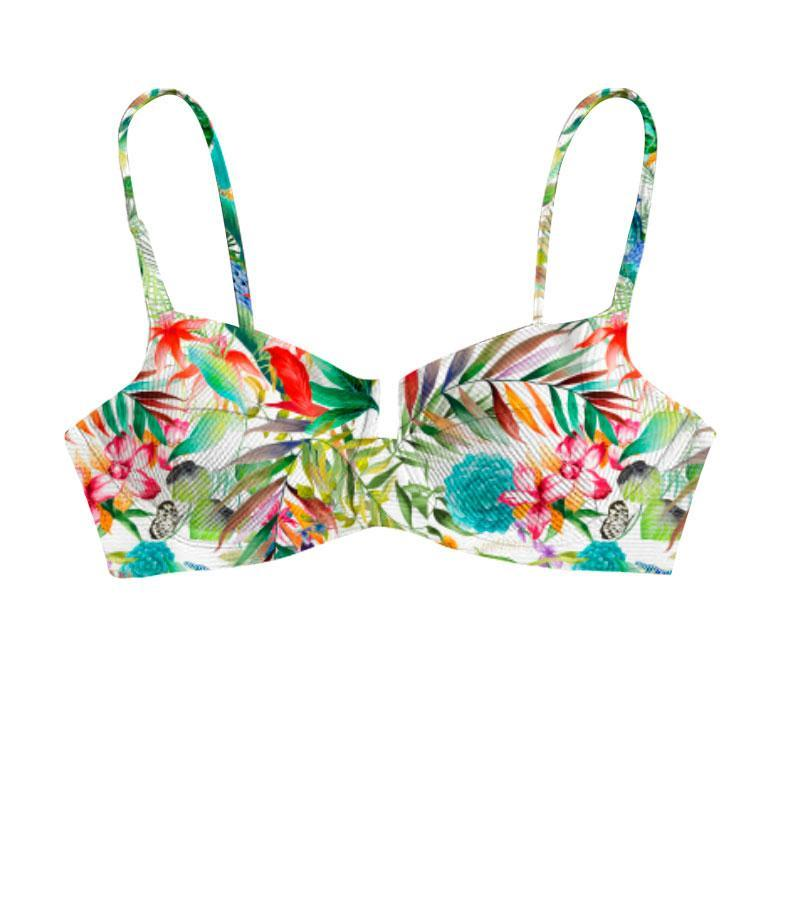 Zeybra COSTUME DONNA A BALCONCINO BOTANIC BIANCO