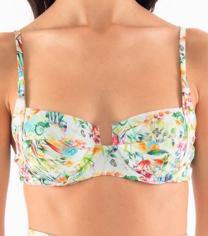 Zeybra COSTUME DONNA A BALCONCINO BOTANIC BIANCO