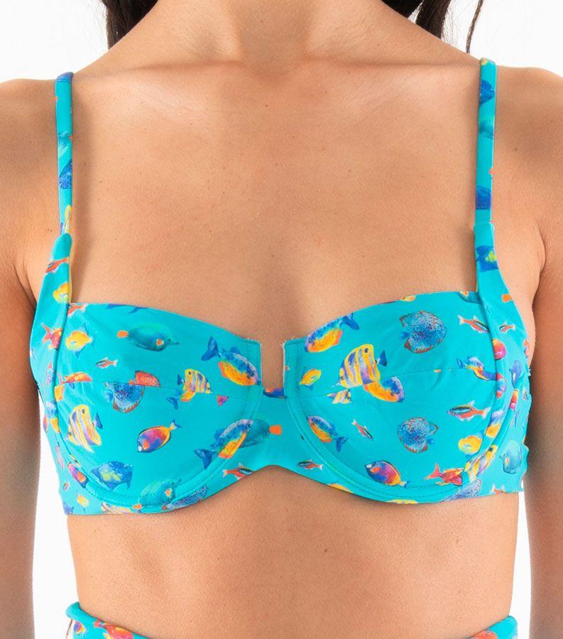 Zeybra COSTUME DONNA A BALCONCINO PESCI HAWAY