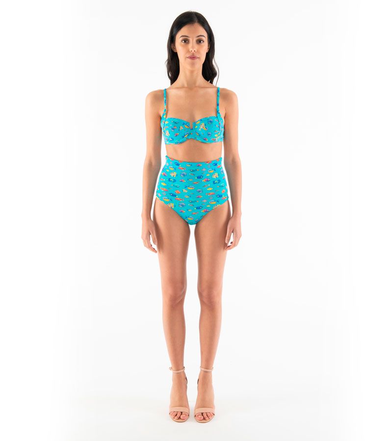 Zeybra COSTUME DONNA A BALCONCINO PESCI HAWAY