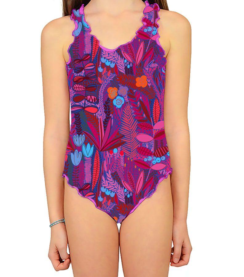 Zeybra COSTUME INTERO BAMBINA BOTANIC FUXIA