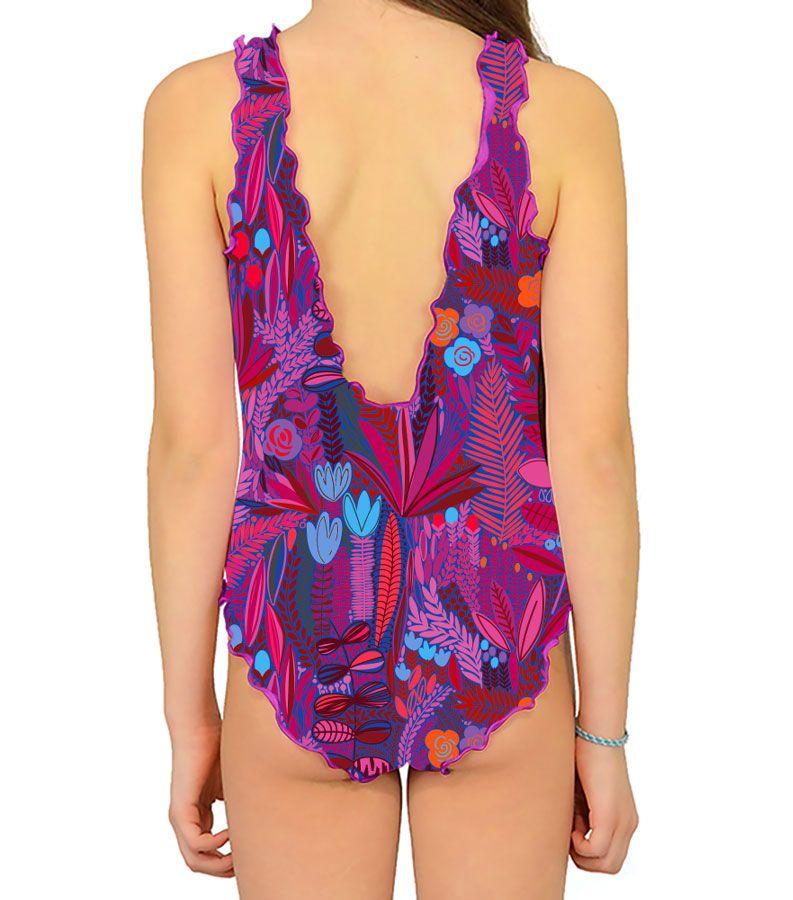 Zeybra COSTUME INTERO BAMBINA BOTANIC FUXIA