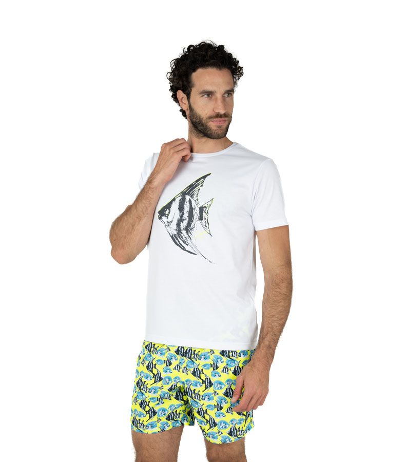 Zeybra COSTUME UOMO PESCI RECYCLED GIALLO FLUO