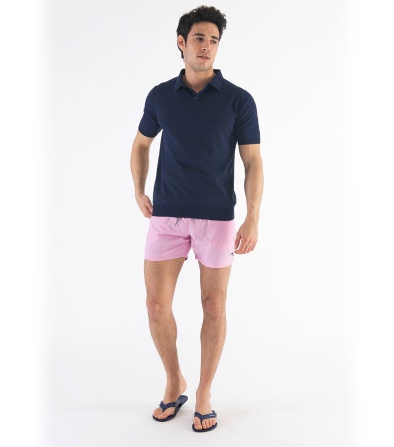 Zeybra POLO UOMO COTONE CREPE BLU
