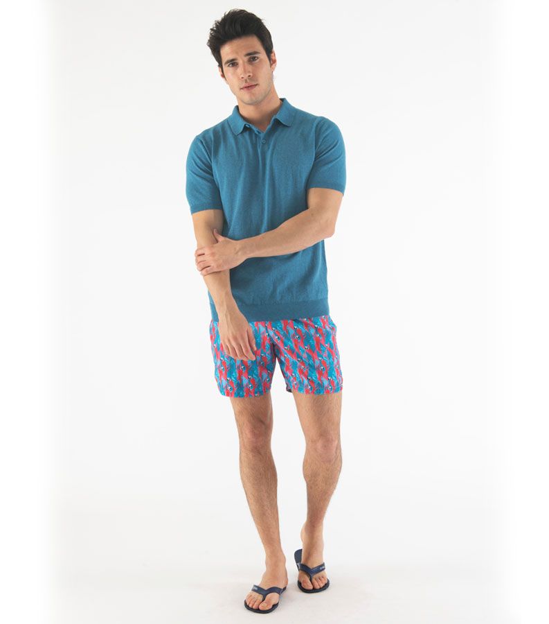 Zeybra POLO UOMO COTONE CREPE DENIM