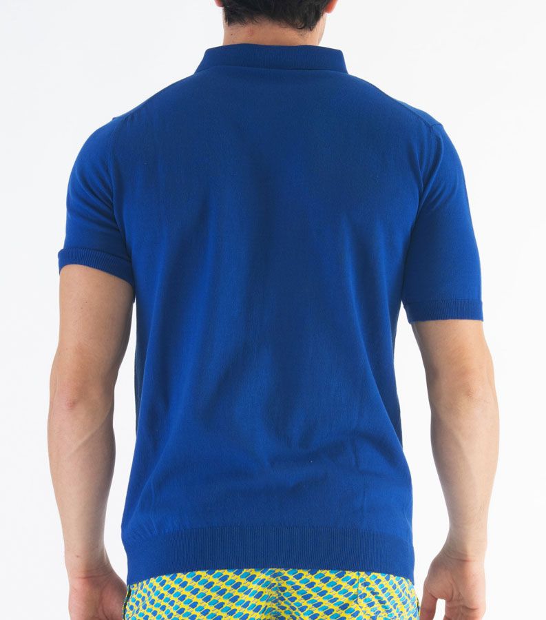 Zeybra POLO UOMO COTONE CREPE ELETTRICO