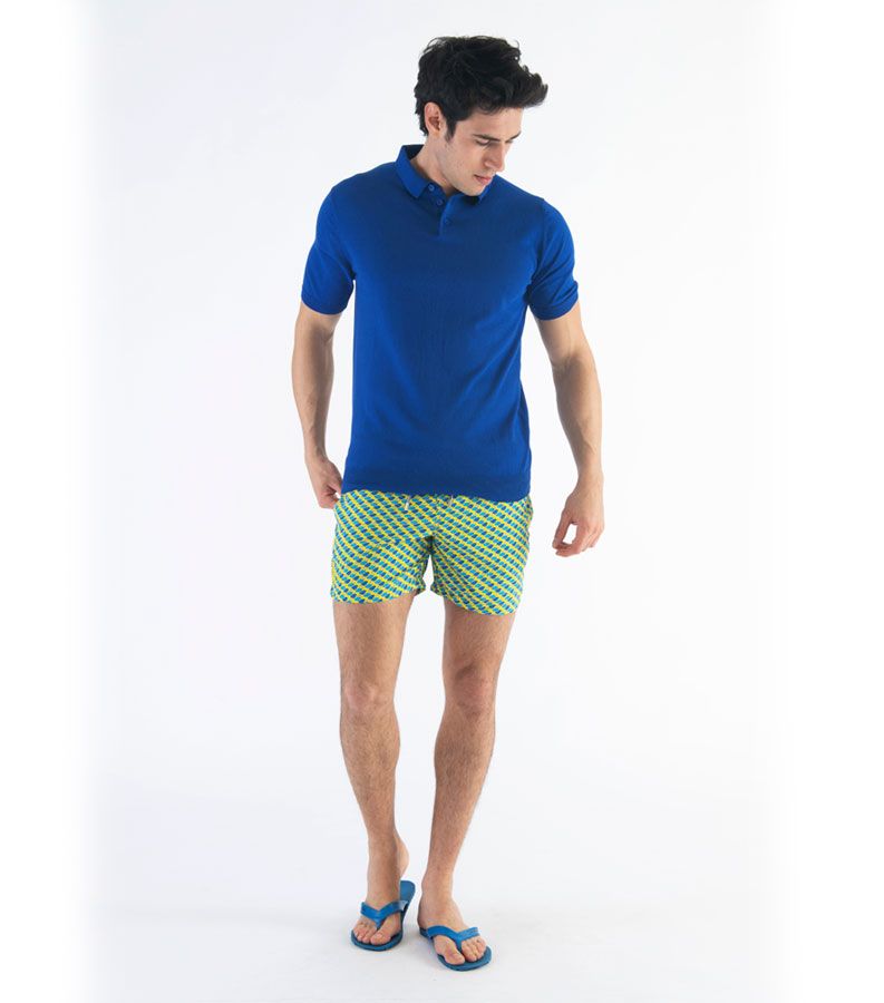 Zeybra POLO UOMO COTONE CREPE ELETTRICO