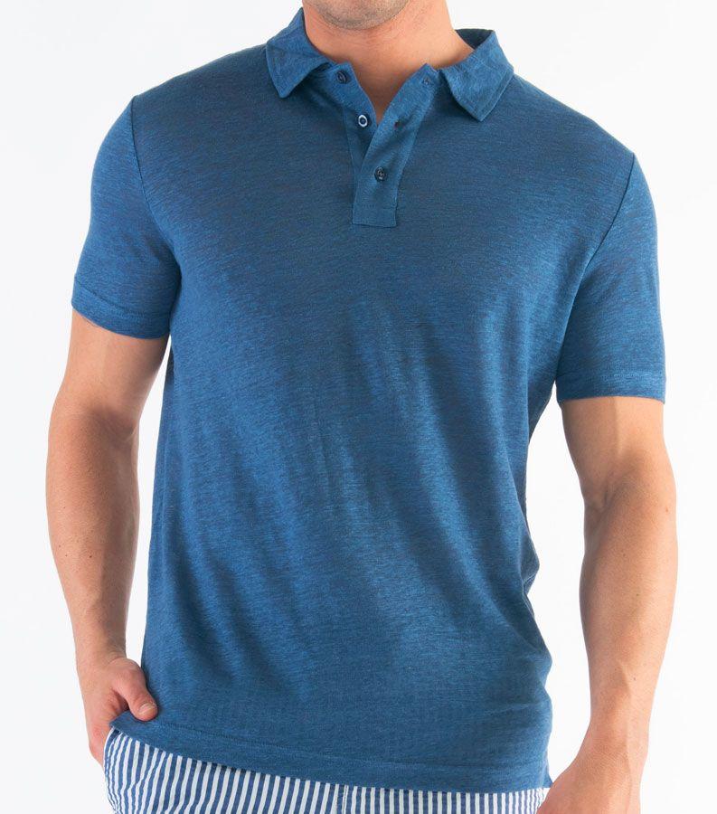 Zeybra POLO UOMO LINO DENIM