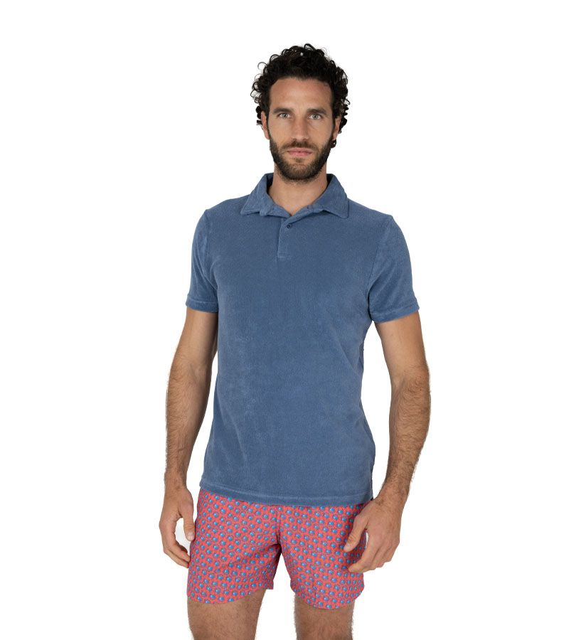 Zeybra POLO UOMO SPUGNA DENIM